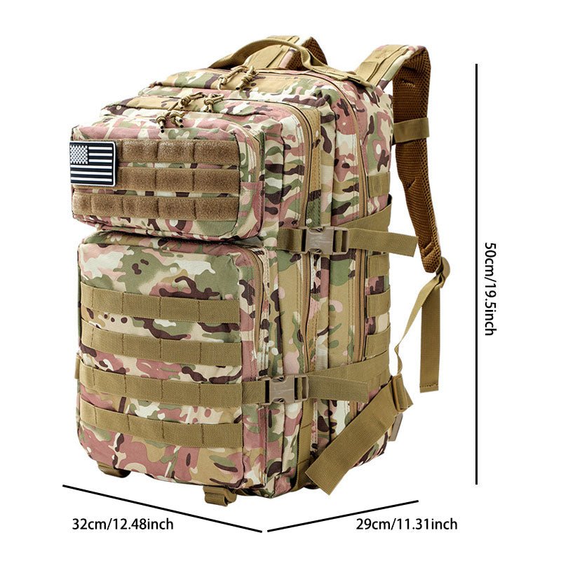 Outdoor Large - Capacity Tactical Backpack: Rugged & Versatile - Terozi