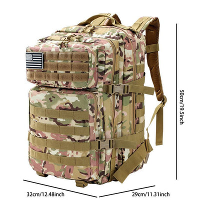 Outdoor Large - Capacity Tactical Backpack: Rugged & Versatile - Terozi