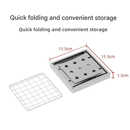 Portable Foldable Pocket Grill – Stainless Steel Outdoor BBQ Rack - Terozi