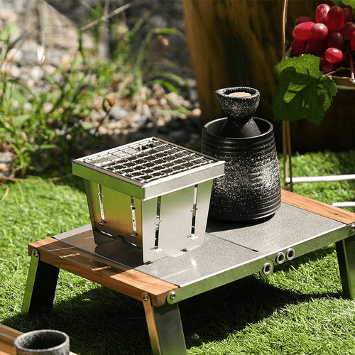 Portable Foldable Pocket Grill – Stainless Steel Outdoor BBQ Rack - Terozi