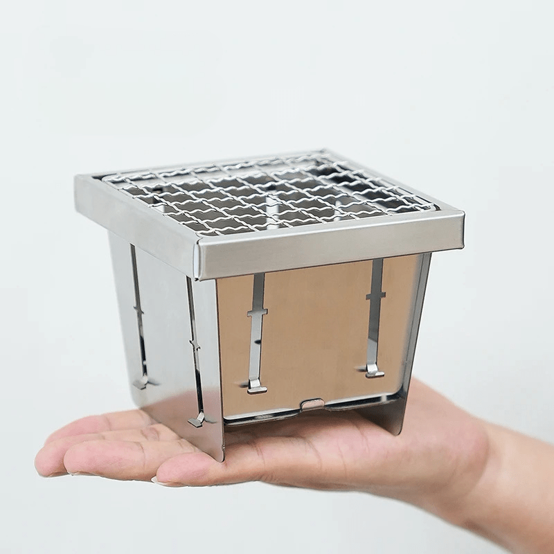 Portable Foldable Pocket Grill – Stainless Steel Outdoor BBQ Rack - Terozi