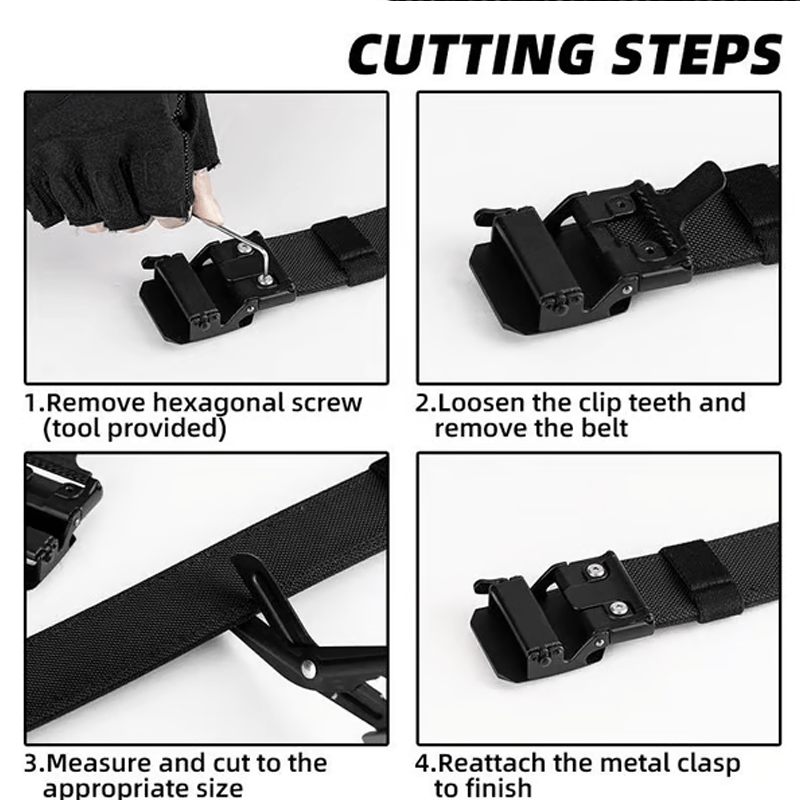 QuickFit Tactical Belt – Cut - Resistant & Tool - Ready Design - Terozi