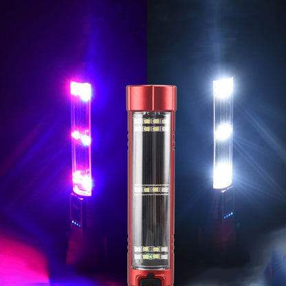 Rechargeable Solar Powered Emergency Hammer Flashlight: Alarm & Safety Tool - Terozi