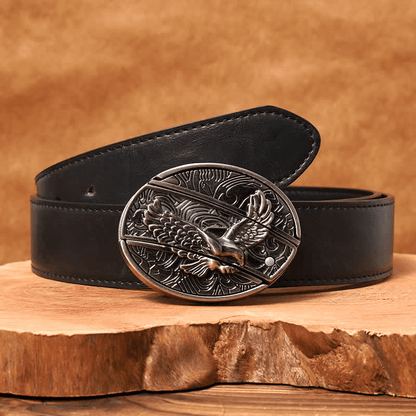 RetroCraft Knife Belt – Classic Leather with Hidden Folding Blade - Terozi