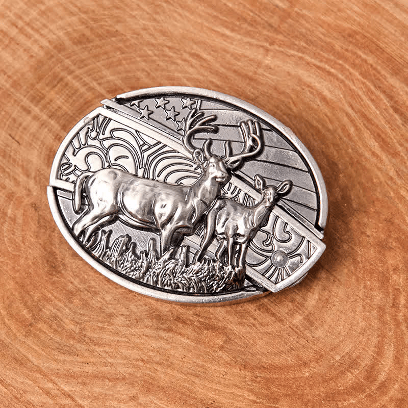 RetroCraft Knife Belt – Classic Leather with Hidden Folding Blade - Terozi