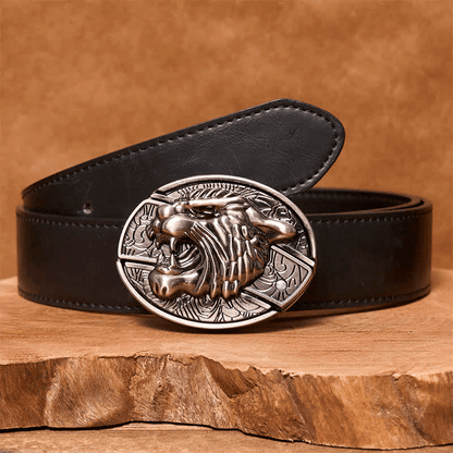 RetroCraft Knife Belt – Classic Leather with Hidden Folding Blade - Terozi