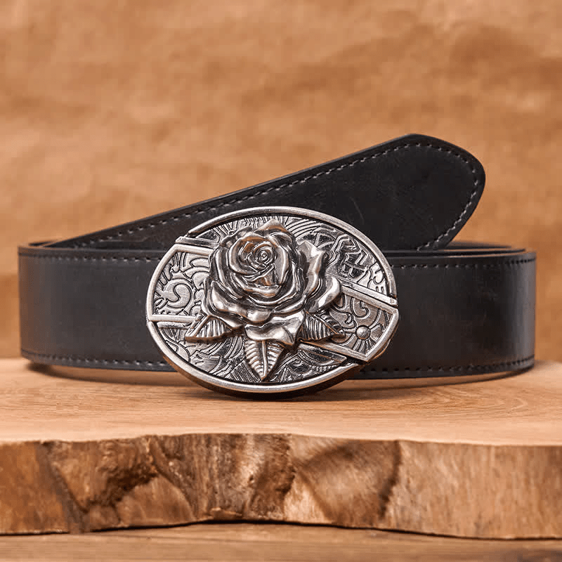 RetroCraft Knife Belt – Classic Leather with Hidden Folding Blade - Terozi