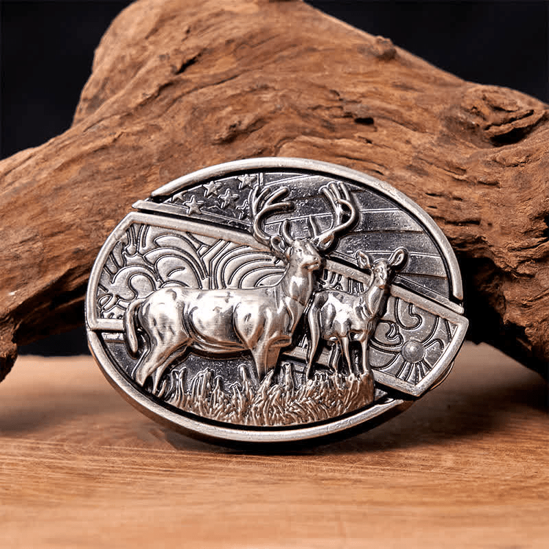 RetroCraft Knife Belt – Classic Leather with Hidden Folding Blade - Terozi