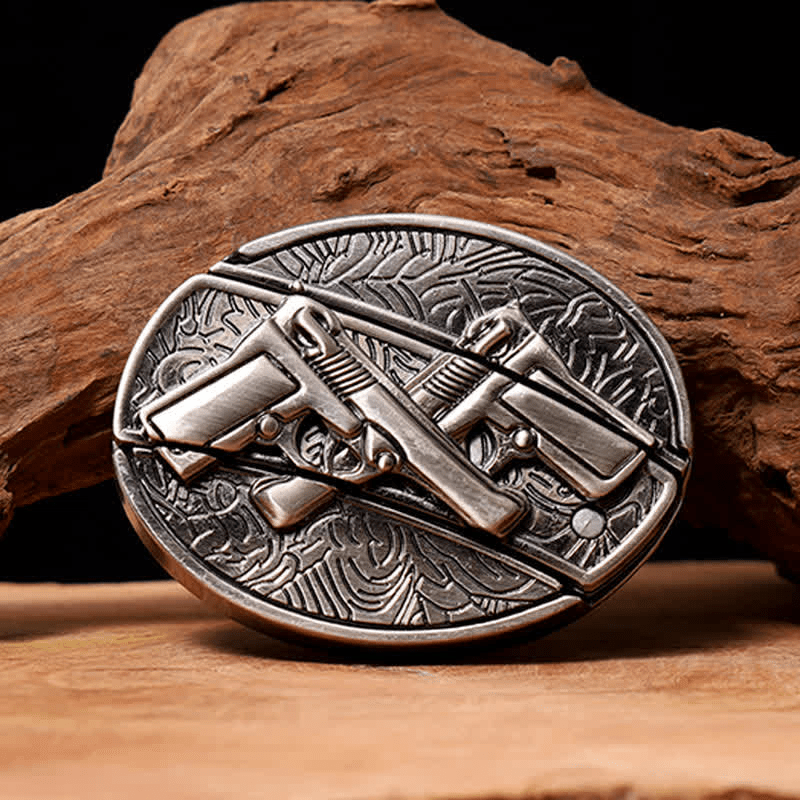 RetroCraft Knife Belt – Classic Leather with Hidden Folding Blade - Terozi