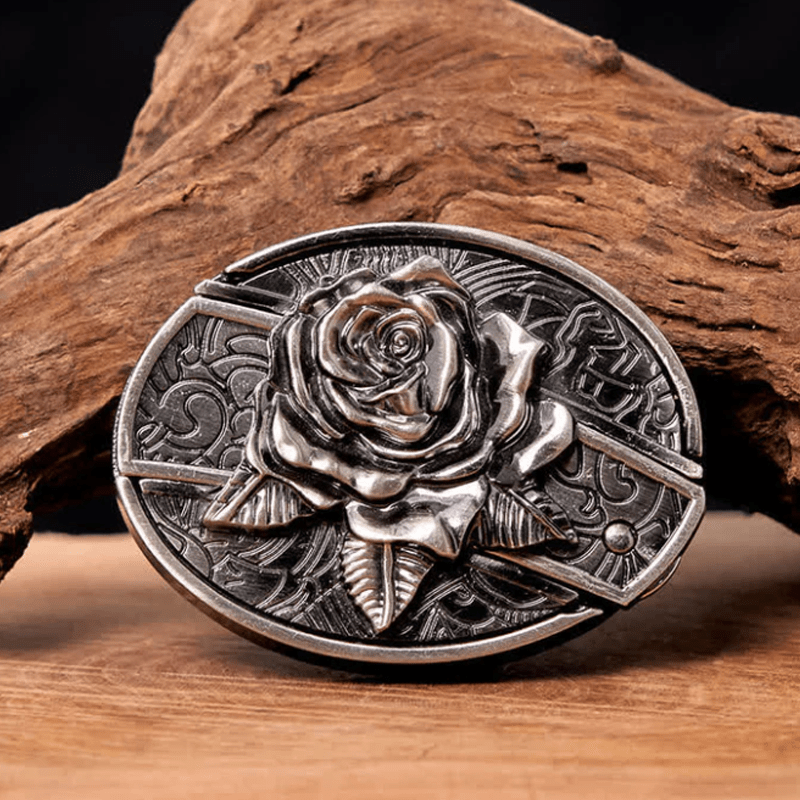 RetroCraft Knife Belt – Classic Leather with Hidden Folding Blade - Terozi