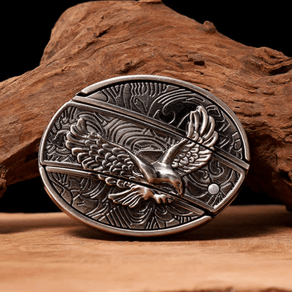 RetroCraft Knife Belt – Classic Leather with Hidden Folding Blade - Terozi