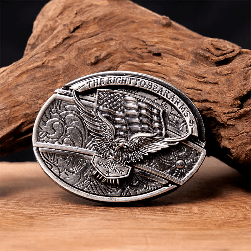 RetroCraft Knife Belt – Classic Leather with Hidden Folding Blade - Terozi