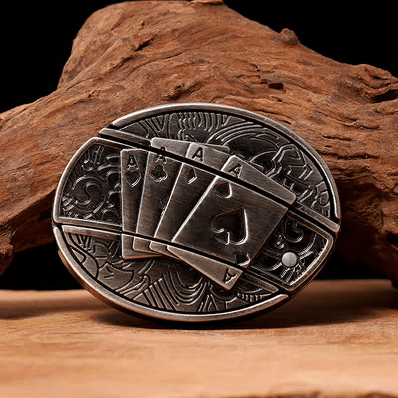 RetroCraft Knife Belt – Classic Leather with Hidden Folding Blade - Terozi