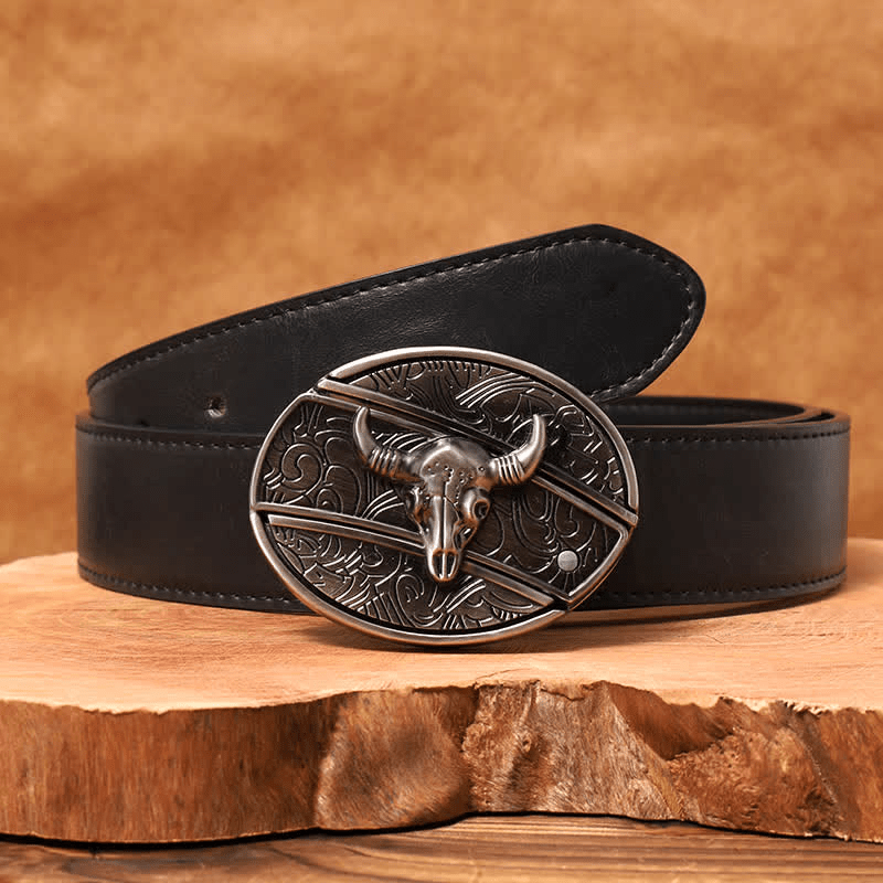 RetroCraft Knife Belt – Classic Leather with Hidden Folding Blade - Terozi