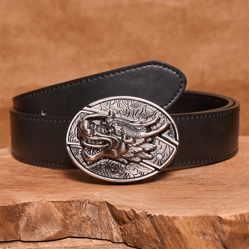 RetroCraft Knife Belt – Classic Leather with Hidden Folding Blade - Terozi