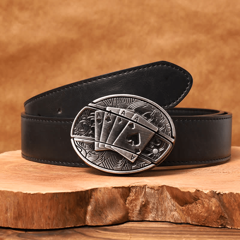 RetroCraft Knife Belt – Classic Leather with Hidden Folding Blade - Terozi