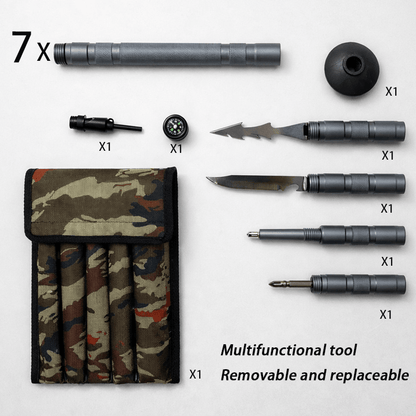 Terozi™ Tactical Trekking Staff — Detachable Survival System - Terozi